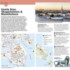 "Gamla Stan, Skeppsholmen & Blasieholmen" ist fett gedruckt. Es folgen Beschreibungen zu Sehenswürdigkeiten und eine Karte.