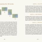 Die japanische Brücke. Karte 1 – Das Ufer. Karte 2 – Der innere Pfeiler. Karte 3 – Der Bogen.  
Seitenzahlen: 28, 29.  
Illustration von fünf nummerierten Karten in einer Brückenform.  
Ein Text beschreibt die Symbolik der Brücke als Verbindung zweier Ufer.