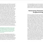 Seite 46:
Text entlang des Randes: "Sitz zu viel: immer in Bewegung bleiben"
Grüner Kasten: "BEI SCHWIMMBÄDERN NACHFRAGEN:..."

Seite 47:
Überschrift: "Heimtraining, Fitnessstudio oder Gruppentraining?"
Randtext rechts: "Gelenkschonend in Schwung kommen"