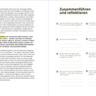 Links: Text über systemischen Blick und Organisationsverhalten. Rechts: Fragen zur Reflexion und Erkenntnissicherung aus Kapitel 1.