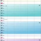 Kalender August 2027, Wochenbeginn Montag, Feiertage: Nationalfeiertag (CH), Mariä Himmelfahrt; farbige Wochenstruktur.