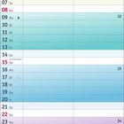 08 2027. Kalender für August, Wochenbeginn Montag, mit Feiertagen und Farbverlauf.