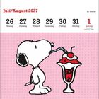 Juli/August 2027, 30. Woche; 26–31, Montag–Samstag; 1. Sonntag, Nationalfeiertag (CH). Illustration: Ein Hund trinkt einen Eisbecher.
