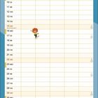 Kalenderseite August mit Illustrationen eines fröhlichen Kindes. Feiertage: 1. Nationalfeiertag (CH), 15. Maria Himmelfahrt.