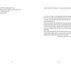 Linke Seite: „das zu werden und zu sein, was wir eigentlich sind: Gottes Kinder“.  
Rechte Seite: „DER ERSTE BRIEF VON JOHANNES“.  
Zitate aus Johannes über Wahrheit und Liebe.   
Seitenzahlen unten: 17 und 18.