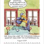 "Der Zwilling liebt die Diskussion, vorausgesetzt man hört ihm aufmerksam zu."

Illustration: Zwei sprechende Vögel am Tisch.