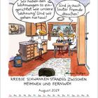 Zwei Vögel in einem Wohnwagen: "Wir haben den Wohnwagen so eingerichtet wie unsere Wohnung!" "Sind ja auch lauter Fremde draußen!"