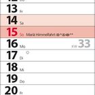 Kalender für August 2027 mit Feiertagen: Bundesfeiertag, Augsburger Friedensfest, Mariä Himmelfahrt.