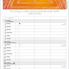 Text: "Der Weg zu allem Großen geht durch die Stille." Illustration: Orangefarbenes Dreieck mit Auge und geometrischen Linien.