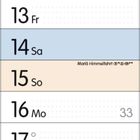 "August 2027", "Bundesfeiertag", "Augsburger Friedensfest", "Mariä Himmelfahrt". Kalenderblatt mit Zitrusscheibe oben.