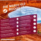 "Die Marco Polo Bucketlist: Das musst du im Südwesten der USA erlebt haben" über einer Landschaft mit rotem Felsen.