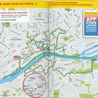Extra Faltkarte, APP DOWNLOADEN. Stadtkarte von Frankfurt am Main mit Highlights und Erlebnisrouten.