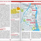 Texte: Hauptbahnhof, Landesmuseum Zürich, Platzspitz, Bahnhofstrasse. Karte von Zürich mit Sehenswürdigkeiten.