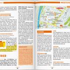 Seite mit touristischen Informationen über Trier: Sehenswürdigkeiten, Beschreibungen von Dinosaurierpark, Schloss und Karte.