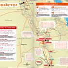 „DEINE EXTRA FALTKARTE“ oben. Karte von Ägypten mit Städten: Alexandria, Kairo, Luxor. Rotes Meer, Sinai-Halbinsel markiert.