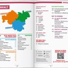 **INHALT**: Unterfranken, Mittelfranken, Oberfranken Karten farbig dargestellt, Seitenzahlen für Reisepläne und Erlebnistouren.