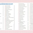 Spielübersicht in zwei Spalten; links 1 bis 50, rechts 51 bis 100. Verschiedene Spielideen mit Seitenzahlen.