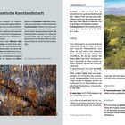 Links der Titel: "Die kroatische Karstlandschaft". Rechts ein Abschnitt über "Lokve". Fotos unten zeigen Tropfsteine und Landschaft.