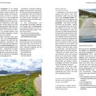 Reiseführer "Mein|Trip Schottland", blaues Cover, Person wandert in grüner Hügellandschaft, Reise Know-How Logo.