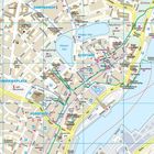 Kieler Stadtkarte mit Stadtteilen Damperhof, Altstadt, Vorstadt; markante Orte: Kleiner Kiel, Exerzierplatz, Kieler Schloss.