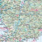 Straßennetz in Südschweden mit Städten: Göteborg, Jönköping, Växjö und Kalmar. Küstenlinie markiert.