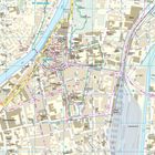 Kartenansicht von Gebäuden und Straßen: St. Nikolaus, Altstadt, Hauptbahnhof, Stiftgasse, Laubstraße, Innstraße.
