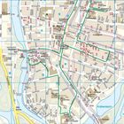 Karte eines Stadtgebiets mit Straßennamen wie „Holstenstraße“, „Willy-Brandt-Allee“ und Sehenswürdigkeiten wie „Holstentor“.