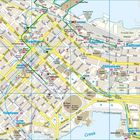 Eine Stadtkarte zeigt Downtown, Gastown, Chinatown und Yaletown mit markierten Straßen und Orten wie Vancouver City Centre.