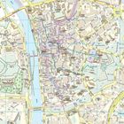 Stadtplan mit Namen wie "Frauenland", "Festung Marienberg", "Universitätsgelände", Fluss "Main" und Plätze wie "Berliner Platz".