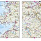 316 ROUTENATLAS Donegal Bay, Städte: Derry, Letterkenny, Donegal, Enniskillen. Straßen: Route 7. Kartenillustration.