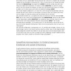 Textbeschreibung über das GFK-Modell und Fallbeispiele im Schulalltag. Abschnittsthemen: Gewaltfreie Kommunikation im Förderschwerpunkt.