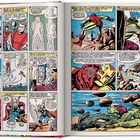 Comic mit Iron Man und Thor. Iron Man fliegt, plant das Aufhalten des Hulk. Textdialoge erklären die Handlung.
