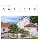 Juli, 27. Woche, 21.6.–22.7. Skudeneshavn auf Karmøy, Rogaland. Weißes Haus mit Garten und weißem Zaun.