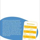 Text links: Informationen über den Hyazinthara. Text rechts: Lebensraum, Verbreitung, Größe, Futter und Talent des Vogels.