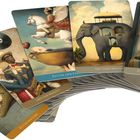 "Ritter der Kelche", "VII - Der Wagen", "II - Die Hohepriesterin". Tarotkarten mit surrealen Illustrationen.