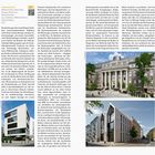 Andreaquartier, Mühlenstraße, Lieferstraße, Ratinger Straße und Neubrückstraße. Rechts oben: Bild eines historischen Gebäudes. Unten: modernes Gebäude mit schrägen Linien.