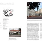 Büro Voigt, Theaterwerkstätten und Fundus, Landestheater Eisenach. Illustration: rote Pixel-08, Stadtplan. Foto: modernes Gebäude.