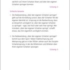 Texte beschreiben Esoteriker, die an Schatten und Aura glauben, und die Redewendung "über den eigenen Schatten springen".