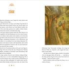 Das Wort "ZÜGE" steht in großen Buchstaben. Ein Junge am Gleis beobachtet neugierig einen vorbeifahrenden Zug.