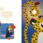 Zwei Tiere sprechen; ein Toucan sagt, das andere sei das klügste Tier im Dschungel. Ein Gepard reagiert witzig.