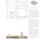 Seite 33, 2015. Kulturforum, Museum des 20. Jahrhunderts, Berlin. Grundriss Obergeschoss, Ansicht von Norden. Texte über Stüler, Mies, Scharoun. 