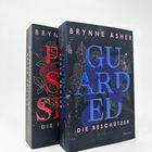 Zwei Bücher mit den Titeln "GUARDED" und "POSSESSION" von Brynne Asher, "DIE BESCHÜTZER" als Untertitel.