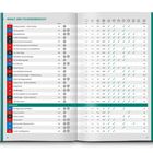 "Inhalt und Tourenübersicht" oben mit einer Liste von Touren, Seitenzahlen und Häkchen in verschiedenen Kategorien.