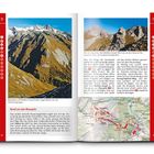 Seite 11 zeigt auf der linken Seite ein Foto von Bergen, auf der rechten detaillierte Routenbeschreibungen inklusive Karte.