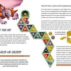 Das Bild zeigt einen Text über das Spiel "TRAUTES HEIM, GLÜCK ALLEIN", mit Anweisungen und einer Abbildung eines Monsters.