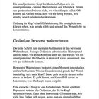 Gedanken bewusst wahrnehmen: Bewusstes Wahrnehmen ist der erste Schritt zum mentalen Aufräumen.