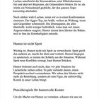 Texte: „Humor ist nicht Spott“, „Praxisbeispiele für humorvolle Konter“. Thema: Humor mindert Wut, baut Brücken.