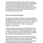 Texte: „Die Kinder von deiner Cousine...“, „Humor als Überlebensstrategie“. Diskutiert wird Humor als Antwort auf Normen.