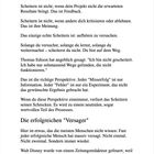 Ein Text über das Thema Scheitern als Teil des Lernprozesses und als Feedback, nicht als endgültiger Misserfolg.