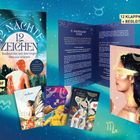 "12 Nächte 12 Zeichen", "Rauhnächte und Astrologie bewusst erleben", "12 Klappkarten + Begleitbuch". Illustration mit kosmischem Thema.